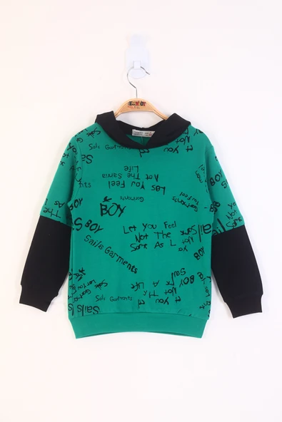 Toontoy Erkek Çocuk Yazı Baskılı Sweatshirt ürün görseli 1