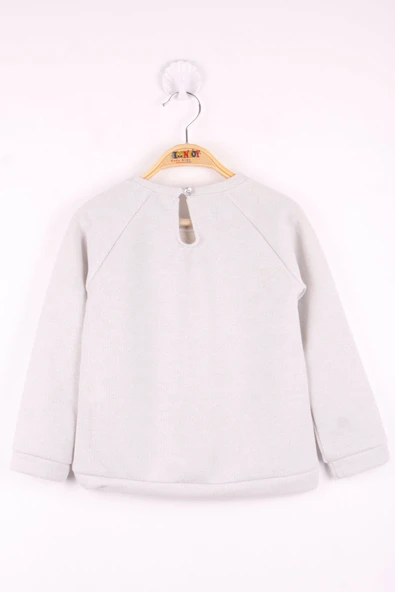 Toontoy Kız Çocuk Çanta Nakışlı Sweatshirt ürün görseli 1