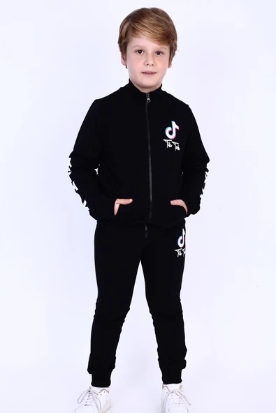 Toontoy Erkek Çocuk TikTok Baskılı Takım ürün görseli 1