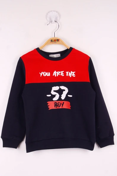 Toontoy Erkek Çocuk 57 Baskılı Garnili Sweatshirt ürün görseli 1