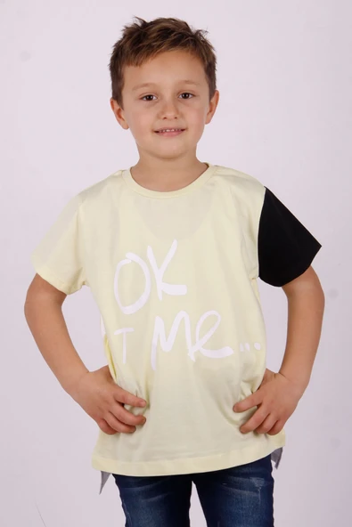 Toontoy Erkek Çocuk Tek Kol Garnili Tişört ürün görseli 1