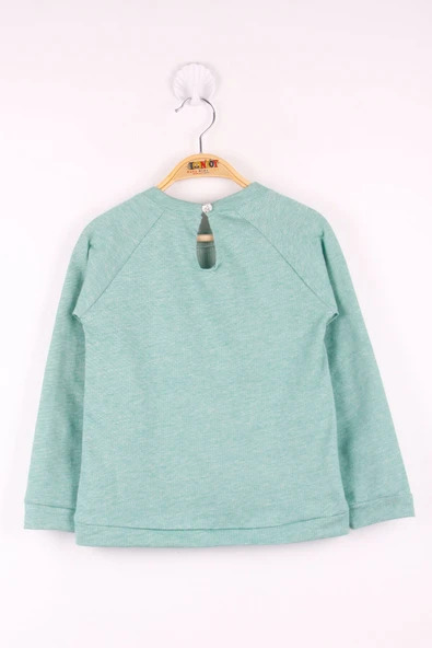 Toontoy Kız Çocuk Çanta Nakışlı Sweatshirt ürün görseli 1