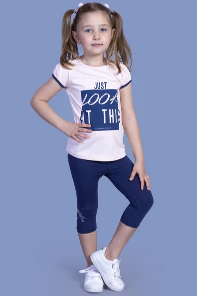 Toontoy Kız Çocuk Taytlı Takım ürün görseli 1