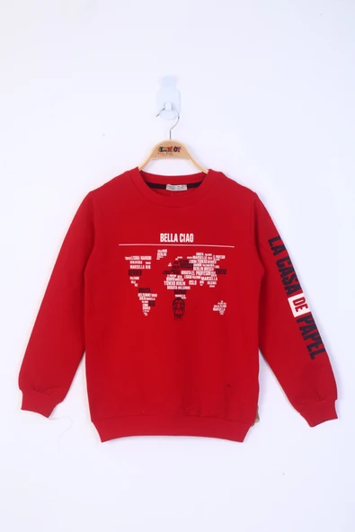 Toontoy Erkek Çocuk Bella Ciao Baskılı Sweatshirt ürün görseli 1