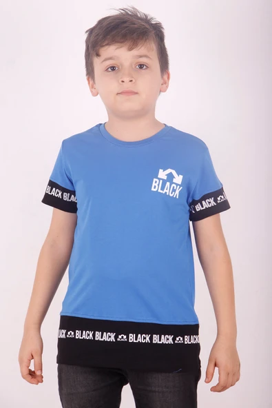 Toontoy Erkek Çocuk BLACK Baskılı Tişört ürün görseli 1