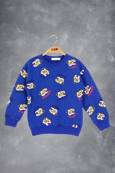 Toontoy Erkek Çocuk Tıger Baskılı Sweatshirt ürün görseli 1