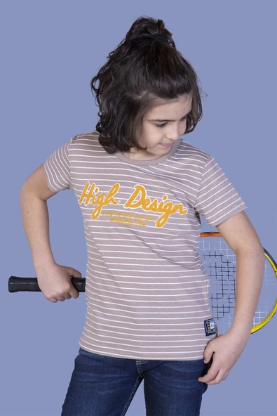 Toontoy Erkek Çocuk Nakışlı Kumaşı Çizgi Detaylı Tişört ürün görseli 1