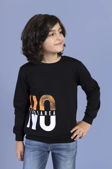 Toontoy Erkek Çocuk  Baskılı Sweatshirt ürün görseli 1