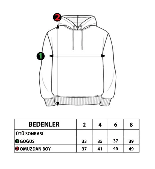 Toontoy Kız Çocuk Nakışlı Peluş Sweatshirt ürün görseli 1