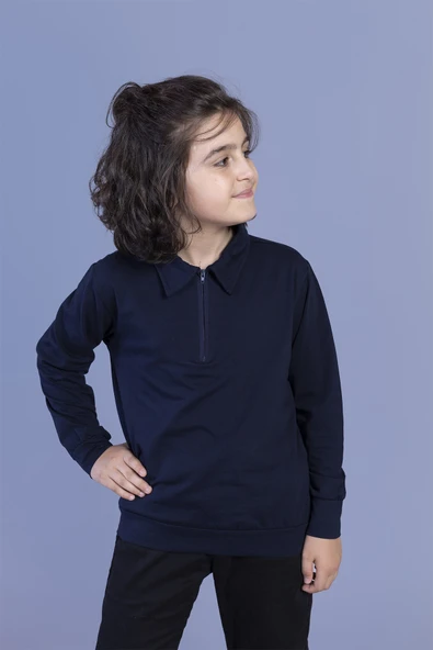 Toontoy Erkek Çocuk Polo Yaka Sweatshirt ürün görseli 1