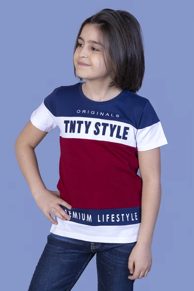 Toontoy Erkek Çocuk Garnili TNTY Nakışlı Tişört ürün görseli 1