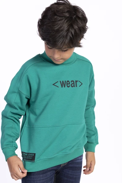 Toontoy Erkek Çocuk Balıkçı Yaka Sweatshirt ürün görseli 1