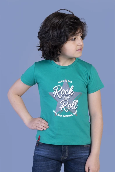Toontoy Erkek Çocuk Yıldız Baskılı Tişört ürün görseli 1