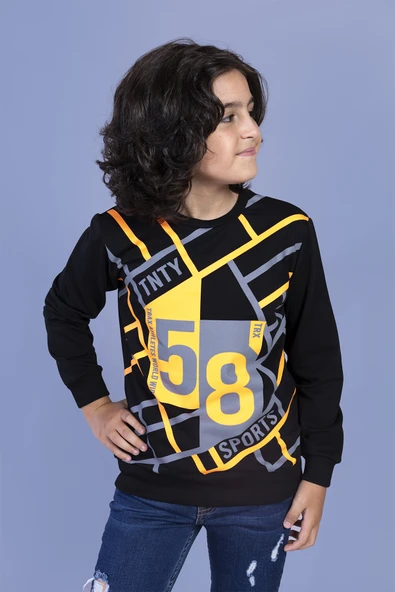 Toontoy Erkek Çocuk 58 Baskılı Sweatshirt ürün görseli 1
