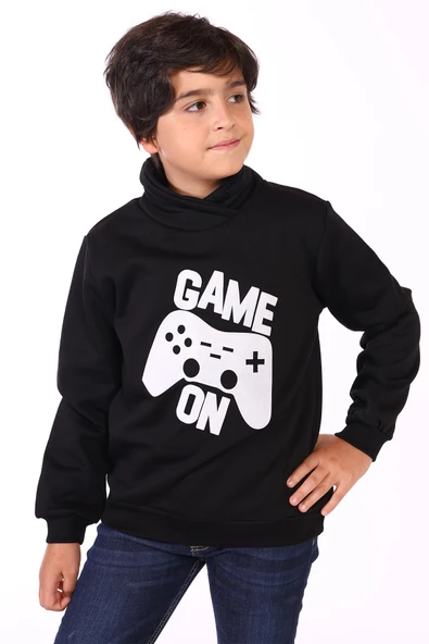 Toontoy Erkek Çocuk Pamuklu Kabartma Baskılı Sweatshirt ürün görseli 1