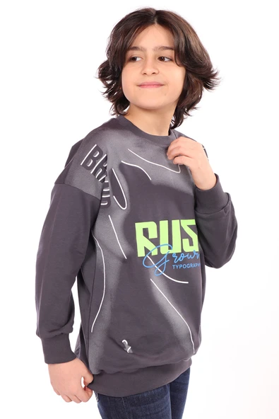 Toontoy Erkek Çocuk Baskılı Sweatshirt ürün görseli 1