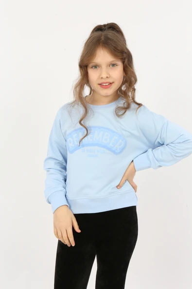 Toontoy Kız Çocuk Remember Baskılı Sweatshirt - Resim 8