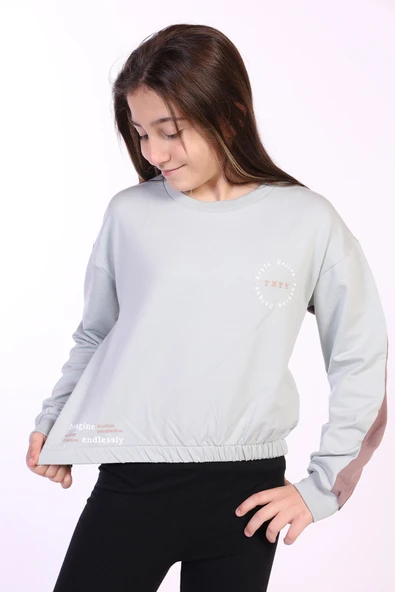 Toontoy Kız Çocuk Imagine Tnty Baskılı Sweatshirt ürün görseli 1