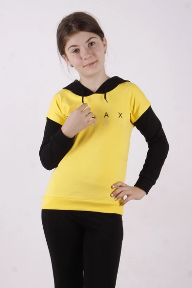 Toontoy Kız Çocuk Relax Baskılı Sweatshirt ürün görseli 1