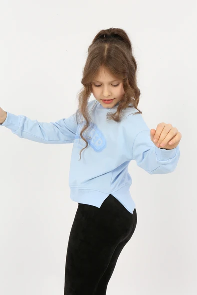 Toontoy Kız Çocuk Remember Baskılı Sweatshirt - Resim 9