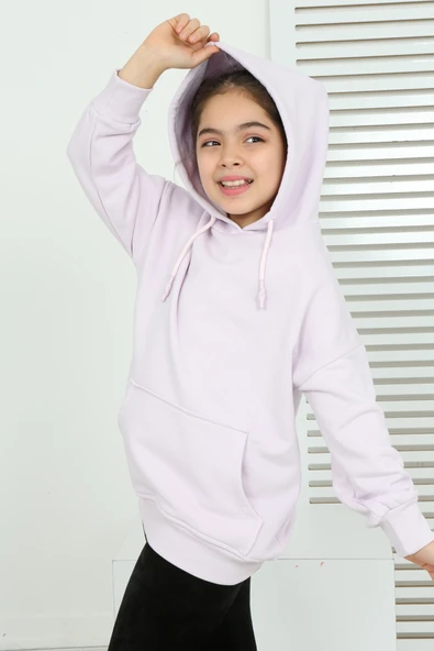 Toontoy Kız Çocuk Kanguru Cepli Sweatshirt ürün görseli 1