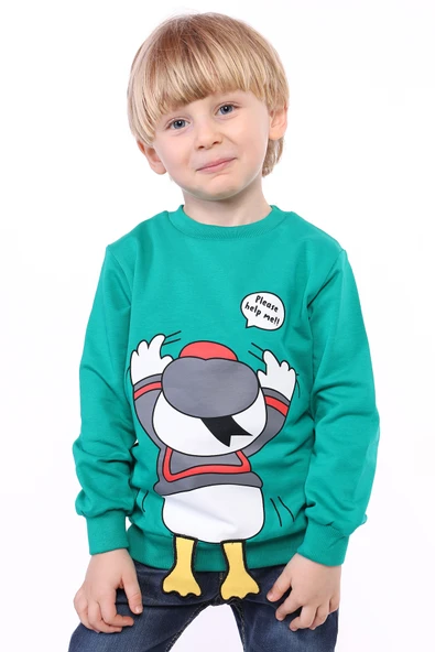 Toontoy Erkek Çocuk Baskılı Sweatshirt - Resim 5