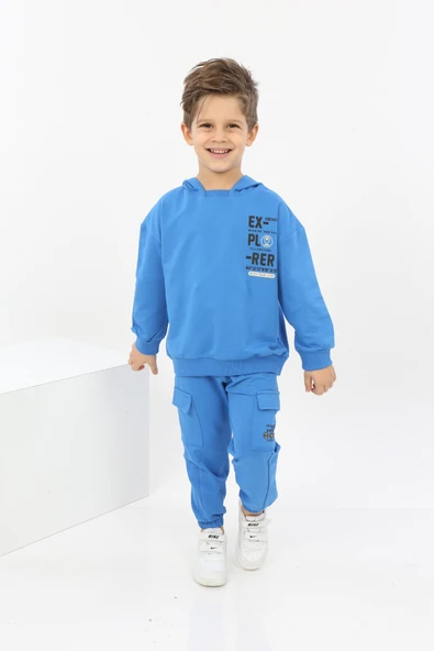 Toontoy Erkek Çocuk ExPloRer Baskılı Eşofman Takım ürün görseli 1