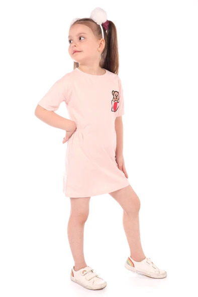 Toontoy Kız Bebek Nakışlı Elbise ürün görseli 1