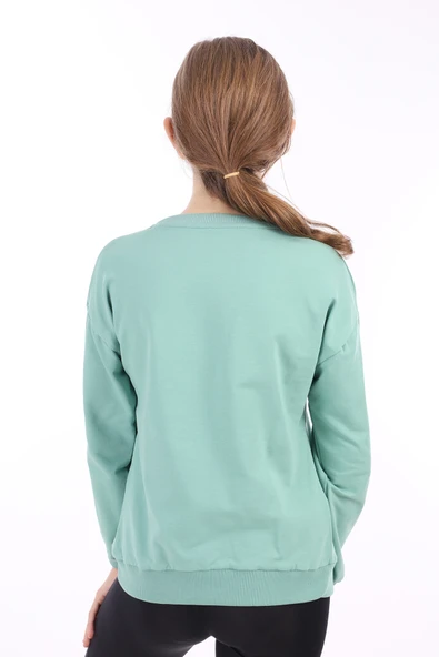Toontoy Kız Çocuk Baskılı Sweatshirt - Resim 3
