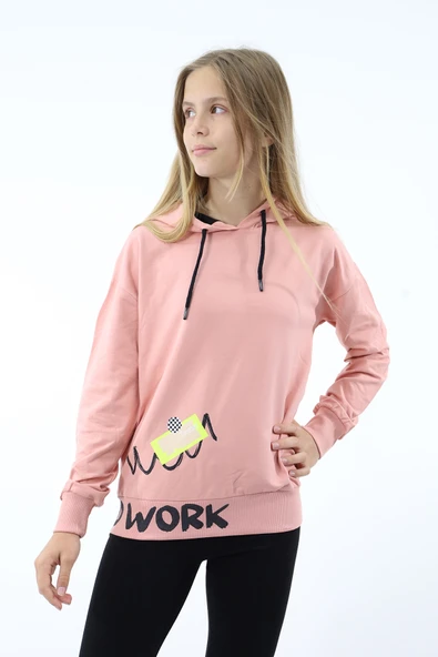 Toontoy Kız Çocuk Baskılı Sweatshirt ürün görseli 1