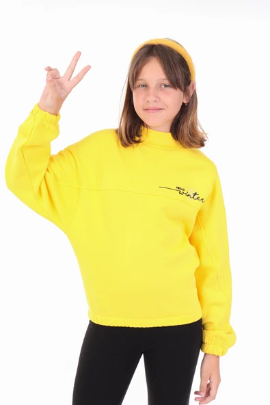 Toontoy Kız Çocuk Nakışlı Sweatshirt ürün görseli 1