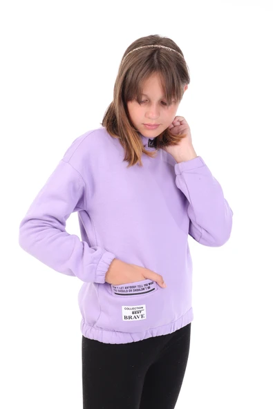 Toontoy Kız Çocuk Baskılı Sweatshirt - Resim 6