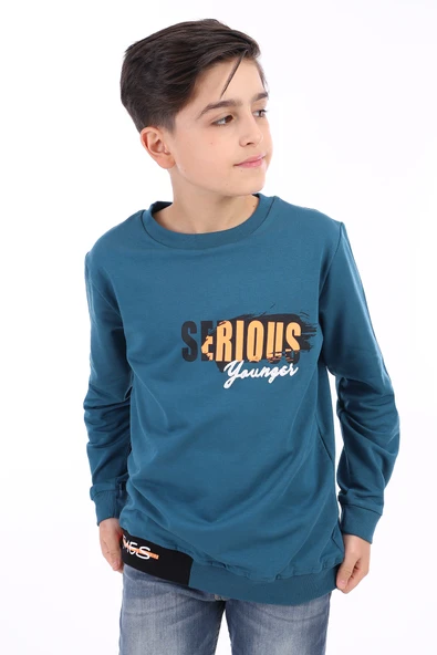 Toontoy Erkek Çocuk Baskılı Sweatshirt - Resim 4