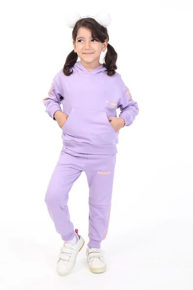 Toontoy Kız Çocuk Baskılı Eşofman Takım ürün görseli 1