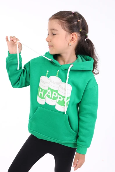 Toontoy Kız Çocuk Baskılı Sweatshirt - Resim 4