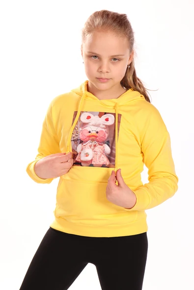 Toontoy Kız Çocuk Baskılı Sweatshirt ürün görseli 1