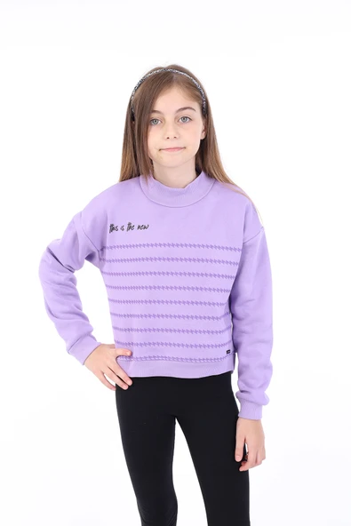 Toontoy Kız Çocuk Baskılı Sweatshirt - Resim 8