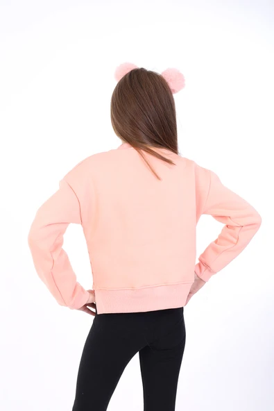 Toontoy Kız Çocuk Baskılı Sweatshirt - Resim 5