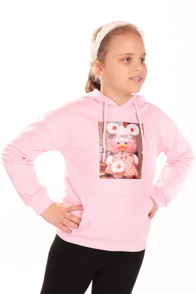 Toontoy Kız Çocuk Baskılı Sweatshirt - Resim 6