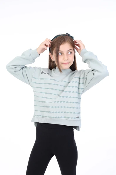 Toontoy Kız Çocuk Baskılı Sweatshirt - Resim 2