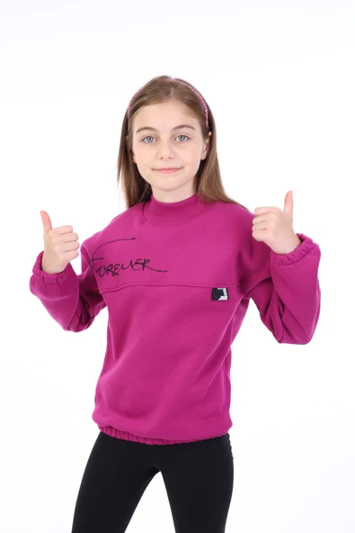 Toontoy Kız Çocuk Baskılı Sweatshirt - Resim 6