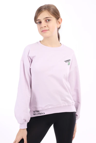 Toontoy Kız Çocuk Baskılı Sweatshirt - Resim 6