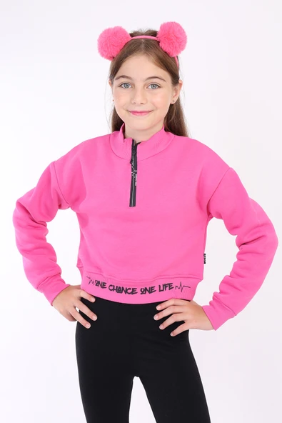 Toontoy Kız Çocuk Baskılı Sweatshirt - Resim 9