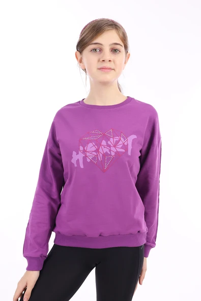 Toontoy Kız Çocuk Baskılı Sweatshirt - Resim 10