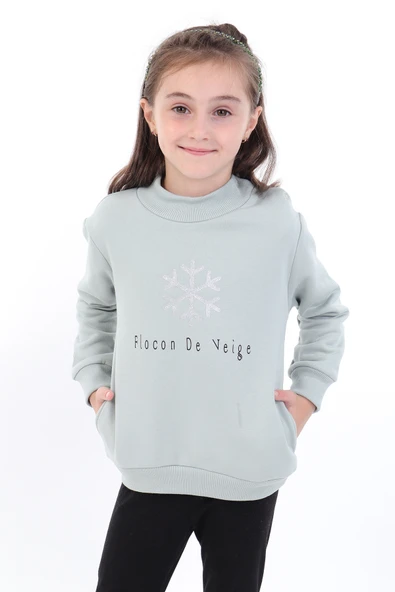 Toontoy Kız Bebek Baskılı Sweatshirt - Resim 5