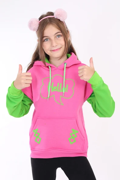 Toontoy Kız Çocuk Baskılı Sweatshirt - Resim 10