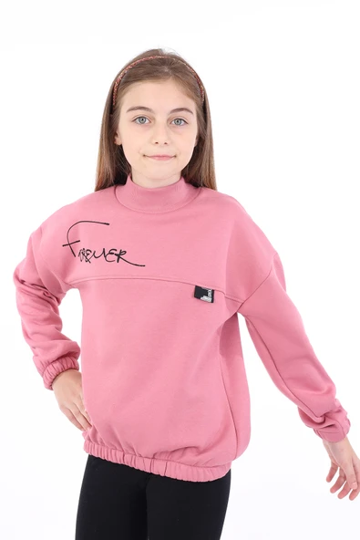 Toontoy Kız Çocuk Baskılı Sweatshirt - Resim 7