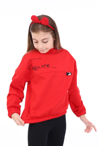 Toontoy Kız Çocuk Baskılı Sweatshirt - Resim 8