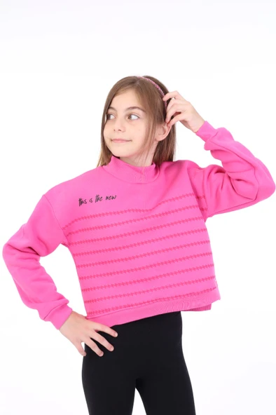Toontoy Kız Çocuk Baskılı Sweatshirt - Resim 10