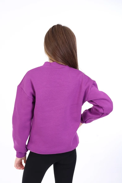 Toontoy Kız Çocuk Baskılı Sweatshirt - Resim 5